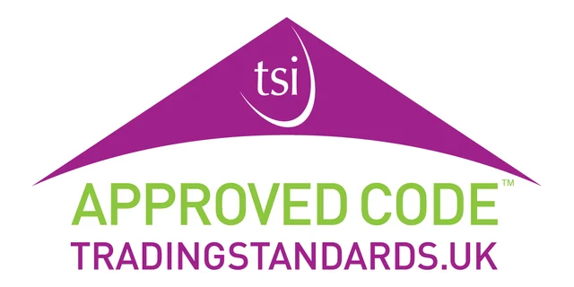 Trading Standards Institute approved code logo.